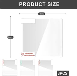 SnelShoppen - Set van 3 Auto Camera Accessoires - Antistatische Stickers, Antistatische Films voor Duidelijk Zicht op Voorruit - Compatibel met Dashca — thumbnail 5