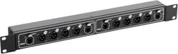 NetCore SR-3M Multicore-Rackbox M/M Dual, Ground/Lift-schakelaar | Rackbox met 2x 4 XLR-aansluitingen (male) en 4x RJ45-aansluiting, Eenvoudige multicore-oplossing, Breedte: 19 inch — thumbnail 2