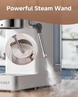 Espressomachine - Koffiezetapparaat - Thuis Barista - Professionele Extractie - 1.5L Tank - Wit — thumbnail 5
