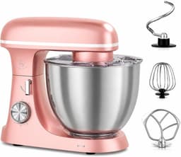 Keukenmachine - Mixer Kom - Bakken En Mixen - Krachtige Planetaire Beweging - 8.5 Liter Kom - Roze — thumbnail 1