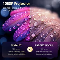 Mini Beamer - Draagbare Projector - Thuisbioscoop Creëren - Android 13 Smart - 1080p Full HD - Grijs — thumbnail 4