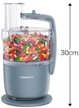 Keukenmachine - Multifunctionele robot - Maaltijden Bereiden - Compact Design - 1.3L Kom - Blauw — thumbnail 4