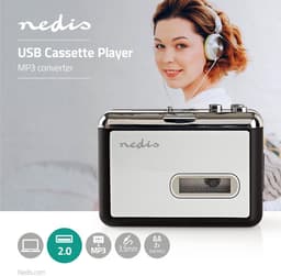 Nedis Cassetteadapter – Converter en Speler – Cassette naar MP3 – Draagbaar – Plug & Play — thumbnail 5