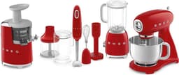 SMEG SMF03RDEU - Keukenmachine - Rood - 800 W - Full Color — thumbnail 3