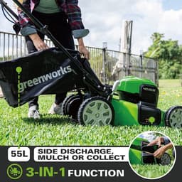 Greenworks Accugrasmaaier 40 volt incl accu en lader GD40LM46SPK4 — thumbnail 5