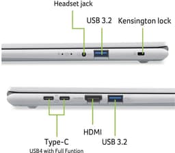 Aspire Go 16 AG16-71P-57YK - Laptop - 16 inch - Core 5 - 32GB - 512GB SSD - Zilver — thumbnail 3