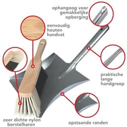 Metaal Stoffer en Blik - Efficiënt Schoonmaken voor Huis en Werkplaats — thumbnail 3
