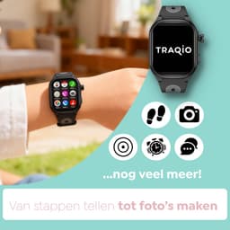Traqio TRQ08 - smartwatch kinderen - gps horloge kind - kinderhorloge bellen - gps tracker kinderhorloge - kinderhorloge met gps - kinderhorloge - Zwart — thumbnail 4