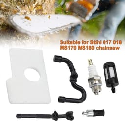 Air Heating Oil Filter - Spark Plug Replacement voor 017 018 MS170 MS180 Motor - Economische Chainsaw en Grasmaaier Accessoires — thumbnail 3