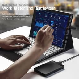 UnionSine Externe Harde Schijf 320GB Ultra Slim Draagbare Harde Schijf USB 3.0 HDD Opslag Compatibel voor PC, Mac, Laptop, Xbox, Xbox One, PS4 (Zwart) HD-006 — thumbnail 5