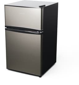Klarstein Koelkast Big Daddy - met vriesvak, koel-vriescombinatie, stille werking, LED-verlichting, inhoud: 86 liter, koelgedeelte: , vriesgedeelte: 25 liter, zilver - voor Keuken - Compact - Mini Fridge - Compact Koelkast — thumbnail 4