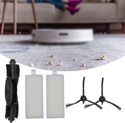 5-delige set zijborstels Geschikt voor de Tapo RV10 RV30 Plus robotstofzuiger, bestaande uit 1 rolborstel en 2 HEPA-filters. — thumbnail 3