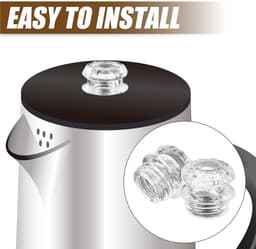 Glazen Bovenkant Percolator - Vervangende Onderdelen met Knop - Koffiepot Accessoires — thumbnail 2