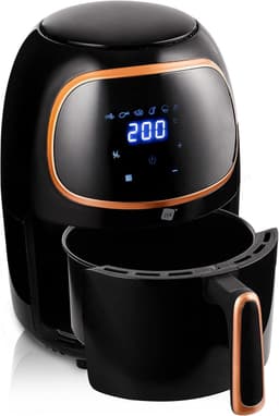 Airfryer 2 liter – Digitale friteuse met 6 programma’s, anti-aanbaklaag en temperatuurregeling tot 200 °C – Gezond bakken en frituren — thumbnail 1
