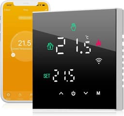 Programmeerbare WiFi Thermostaat met LCD Touchscreen voor Waterverwarming en Tuya App — thumbnail 1