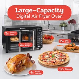 Digitale Air Fryer Oven met Broodroosterfunctie 17 Kookstanden 24L — thumbnail 4