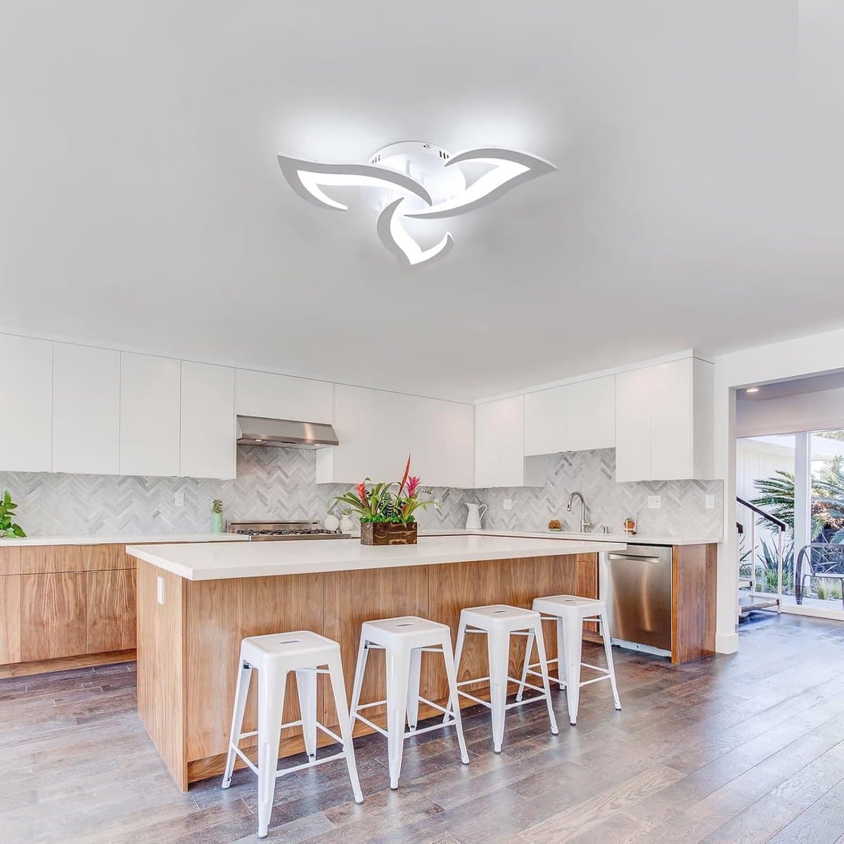 Moderne dimbare LED-plafondlamp 35W met afstandsbediening en lichttemperatuurinstelling — afbeelding 1