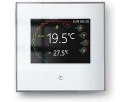 Slimme Wifi Thermostaat met Touchscreen voor Water- en Elektrische Verwarming - Compatibel met Alexa en Google Home