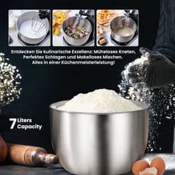 Krachtige 3-in-1 Keukenmachine met 2500W, 8,5L Kom, Vleesmolen en 7L Blender — thumbnail 5