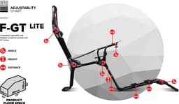 Next Level Racing F-GT Lite Foldable racing simulator — thumbnail 2
