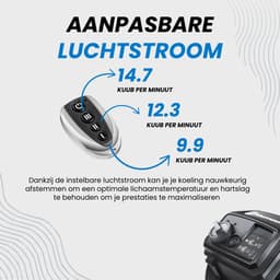 Vacmaster Cardio 54 - Fitness Fan 124W met Afstandbediening - Air Mover - Ventilator — thumbnail 3