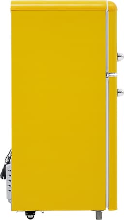 Gutent BCD-100C - Tafelmodel koelkast - Boven- en onderdeur - 72 liter - Energieklasse E - Geel — thumbnail 4