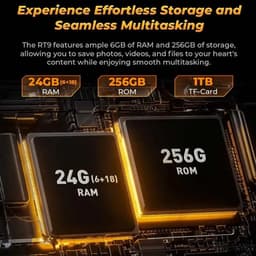 Oukitel RT9 Rugged tablet 6/256 GB - Robuuste tablet - Tablet 10 inch - Android tablet - IP69 waterproof en stofdicht - Met Robuuste case - 4G Dual SIM aansluiting - Mobiel internet en GPS - Android 14 - Extra bescherming - Tablet voor industrieën — thumbnail 4