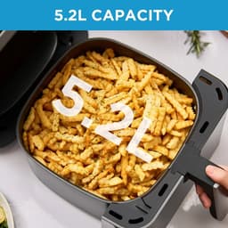 DeXem - Heteluchtfriteuse 7L - airfryer - airfryer oven - heteluchtoven - Midea Heteluchtfriteuse - Heatxpress-Technologie - 90% Minder Olie - Energie En Tijdbesparing Met 7 Pre sets, — thumbnail 5