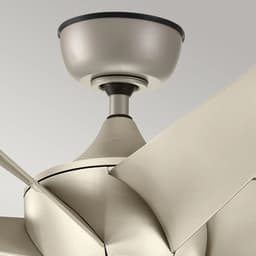 Plafondventilator met verlichting - Lehr II - 54in / 137cm ventilator - Antiek satijnen zilver — thumbnail 5
