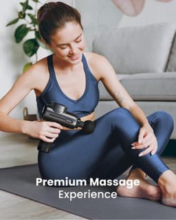 Massage Pistool Met Warmtefunctie - Active Massage Gun Spiermassage Pistool Stimulator Met Type-C Opladen - Herstel van Spierontspanning - Beste Cadeau voor Familie - Zwart — thumbnail 5