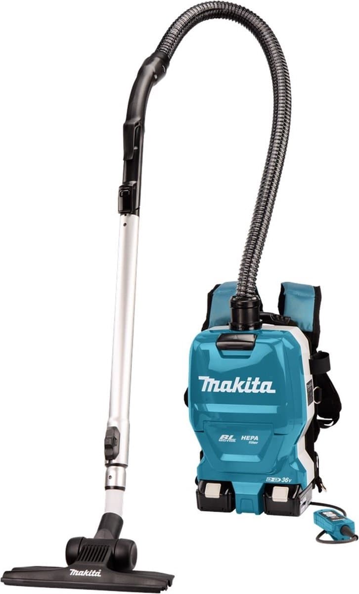 Makita DVC261TX22 Accu Rugstofzuiger voor Schoonmaak 2x18V 5.0Ah — afbeelding 1