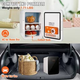 Shoppee Minibar Koelkastje - Koelkastje voor op slaapkamer - Mini koelkast - Koelkast - Bijzetkoelkast - Makkelijk mee te nemen - Warm & koel functie - 10L — thumbnail 3