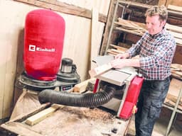 Einhell Elektrische Afzuiginstallatie TE-VE 550/2 A - 550 W - Stopcontact voor maximaal 2500 W - Opvangzak: 65 L - Lengte zuigslang: 250 cm - 1600 Pa — thumbnail 5