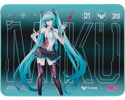 ASUS TUF Gaming P1 Hatsune Miku Edition - Muismat rubber - stof - blauw, zwart