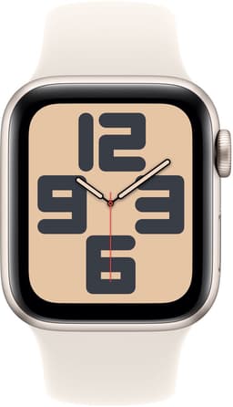 Apple Watch SE 2024 40mm Starlight Aluminium Case with Starlight Sport Band - M/L — thumbnail 3