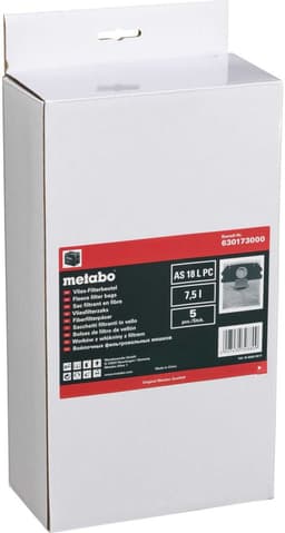 Metabo Vliesfilterzakken 5 stuks inhoud 7,5 l voor AS 18 L PC — thumbnail 3
