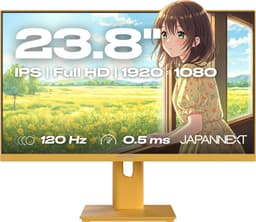 JAPANNEXT Gaming Monitor 23.8" IPS Full HD (1920x1080) 120Hz 0.5ms Pastel Geel | JN-IPS238G120F-HSP-YE — thumbnail 1