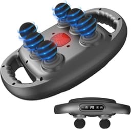 Massagepistool met 6 koppen, instelbare intensiteit en 9 modi - Elektrische handmassageapparaat voor rug, nek, en full-body ontspanning — thumbnail 1