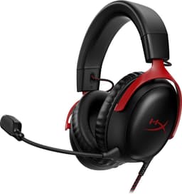 HyperX Cloud III Wired Gaming Headset - Zwart/Rood (PC, PS5, Xbox Series X/S) — thumbnail 1