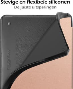 Hoesje Geschikt voor Kobo Elipsa 2E Hoes Book Case Trifold - Hoes Geschikt voor Kobo Elipsa 2E Hoesje Book Cover - Rosé Goud — thumbnail 5