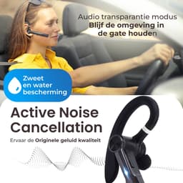 DynaBright Draadloze Headset PRO - Noise Canceling – Incl Oplaadkoffer - Bluetooth 5.1 - Bluetooth Headset – Handsfree Bellen Auto - Oortjes Draadloos met Microfoon — thumbnail 4