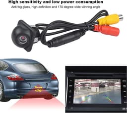 Achteruitrijcamera 170° HD voor Auto - Nachtparkeercamera met Waterdichte Behuizing — thumbnail 4