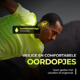 JLab Go Sport Draadloze Oordopjes - Oortjes Draadloos - Bluetooth - 35 uur Batterijduur - IP55 Waterbestendig - Aanpasbare EQ3 instellingen - Hardlopen - In Ear - Geel — thumbnail 2