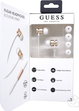 Guess in-ear wit goud oordopje - noise reduction — thumbnail 3