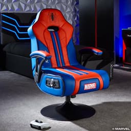 Gamestoel - Spiderman Elite - 2.1 audio - 2 speakers - subwoofer - trilfunctie (X Rocker) — thumbnail 2