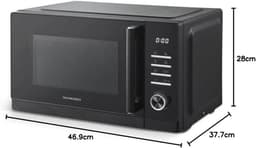 Digitale Magnetron - Oven met Grill - Snel Eten Bereiden - Combinatie Magnetron Grill - 25 Liter - Zwart — thumbnail 3