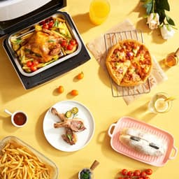 Slimme Heteluchtoven - Airfryer Keukenmachine - Gezond Koken - Olievrij Bakken - 15 Liter Capaciteit - Zwart — thumbnail 2