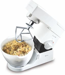 Keukenmachine Kom - Mixer Bowl - Voedsel Bereiden - Onbreekbaar Kenlyte - 4 Liter - Wit — thumbnail 2