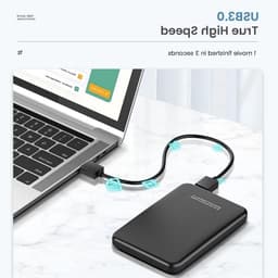 Externe Harde Schijf - Opslagapparaat Mobiel - Bestanden Opslaan - Directe Herkenning - 1TB Opslag - Zwart — thumbnail 1