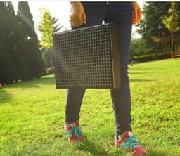 Daity 1 stuk - Houtskoolbarbecue – Draagbare tafelgrill, camping- & picknickgrill – Afneembare, inklapbare minigrill voor buiten, terras en camping (Groot) – Zwart — thumbnail 3